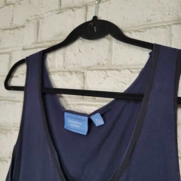 Simply Vera Vera Wang ruffle front tank top - Picture 6 of 14